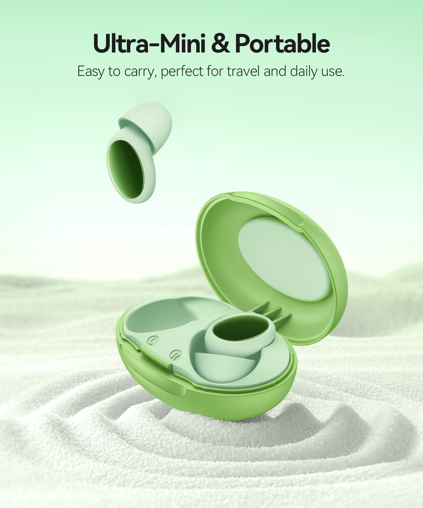 Ear Plugs for Sleeping 45dB Noise Cancelling Ear Plugs for Noise Reduction & Snoring, Concerts, Earplugs for Sleep, Sider Sleepers Airplane, Silicone Earplugs Reusable Concert Ear Plug +8Tip Avocado