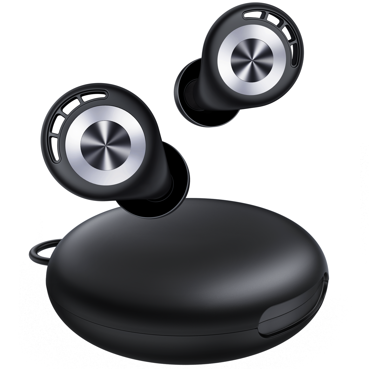 Ear Plugs for Sleeping 50dB Earplugs Noise Cancelling Ear Plugs for Noise Reduction Concerts Soft Reusable Silicone Earplugs for Snoring Side Sleepers Shooting Airplanes with 7 Eartips Case Black