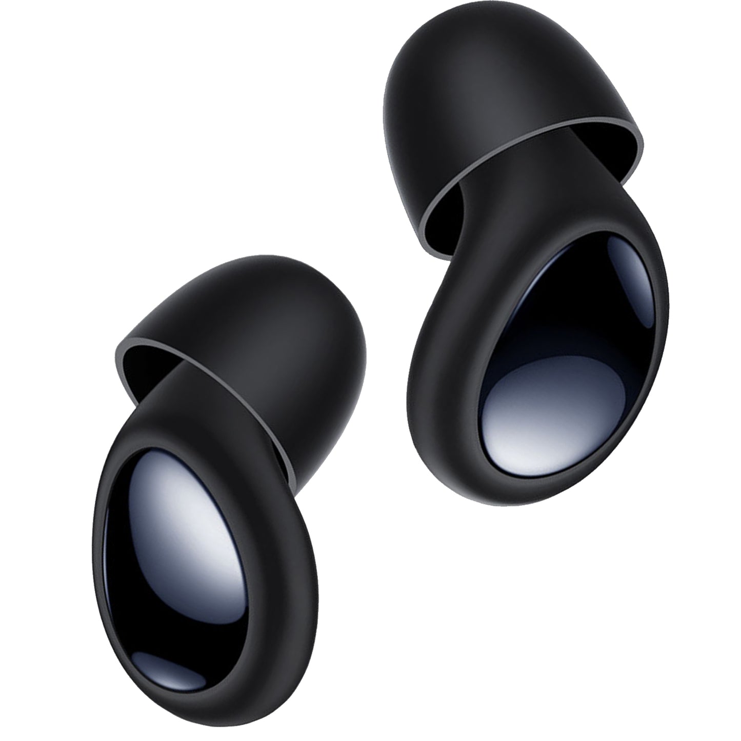 Ear Plugs for Sleeping 45dB Noise Cancelling Ear Plugs for Noise Reduction & Snoring, Concerts, Earplugs for Sleep, Sider Sleepers Airplane, Silicone Earplugs Reusable Concert Ear Plug+8Tip Dark Black