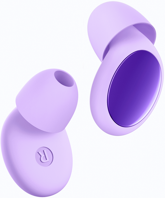 45dB Ear Plugs for Sleeping Noise Cancelling Ear Plugs for Noise Reduction & Snoring, Concerts, Earplugs for Sleep,Sider Sleepers Airplane, Silicone Earplugs Reusable (Violet, 1 Count (Pack of 1))