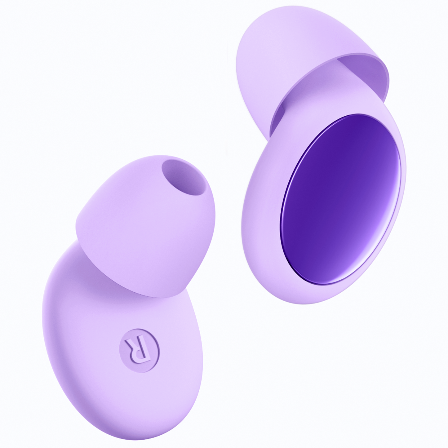 Ear Plugs for Sleeping 45dB Noise Cancelling Ear Plugs for Noise Reduction & Snoring, Concerts, Earplugs for Sleep, Sider Sleepers Airplane, Silicone Earplugs Reusable Concert Ear Plug +8Tip Violet